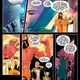 Moondragon telepathically bonding with Phyla-Vell as Marvel Boy and Hercules try to act casual in front of one another.